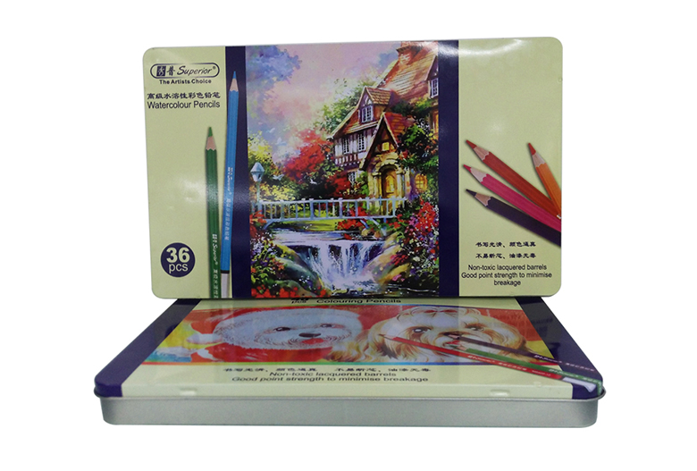 彩色筆文具鐵盒 彩色筆文具鐵盒