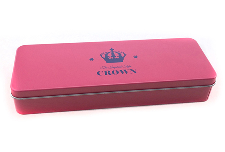 紅色長方形文具鐵盒 紅色長方形文具鐵盒