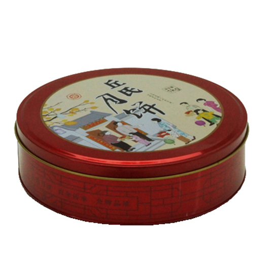 圓形月餅鐵盒包裝盒 圓形月餅鐵盒包裝盒