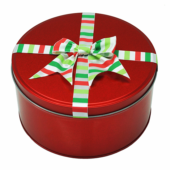 蝴蝶結圓形禮品鐵罐 蝴蝶結圓形禮品鐵罐