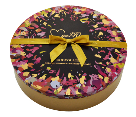 圓形蝴蝶結食品鐵盒廠家