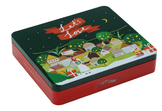 正方形禮品鐵盒包裝