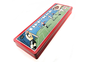 足球卡通文具鐵盒 足球卡通文具鐵盒