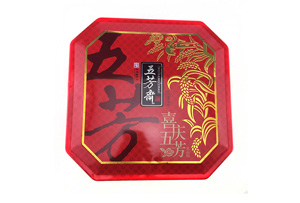 五芳齋八邊形月餅鐵盒 五芳齋八邊形月餅鐵盒