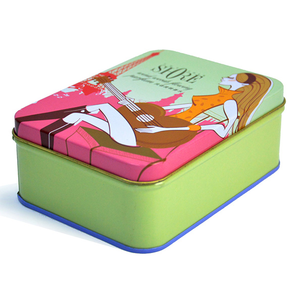 長方形女孩禮品鐵盒 長方形女孩禮品鐵盒