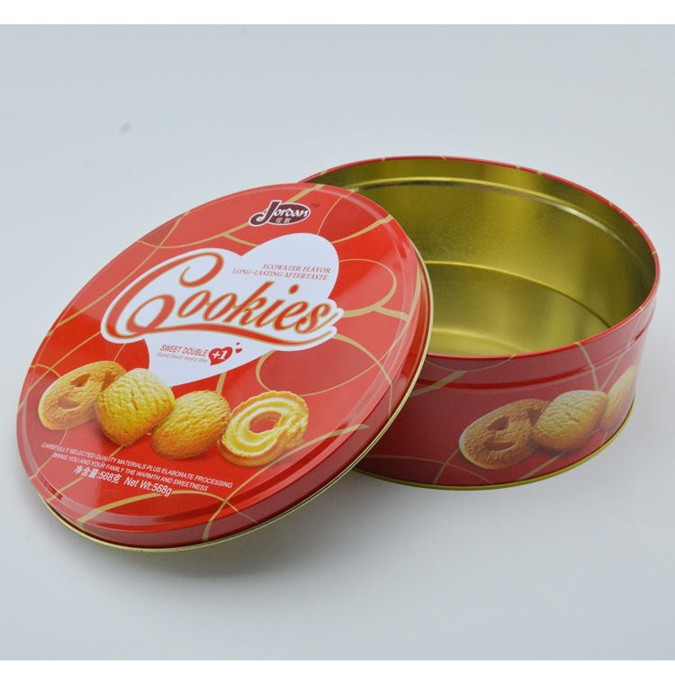 定做圓形曲奇餅干鐵罐