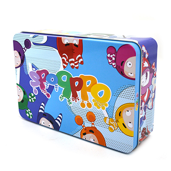 長方形卡通文具鐵盒