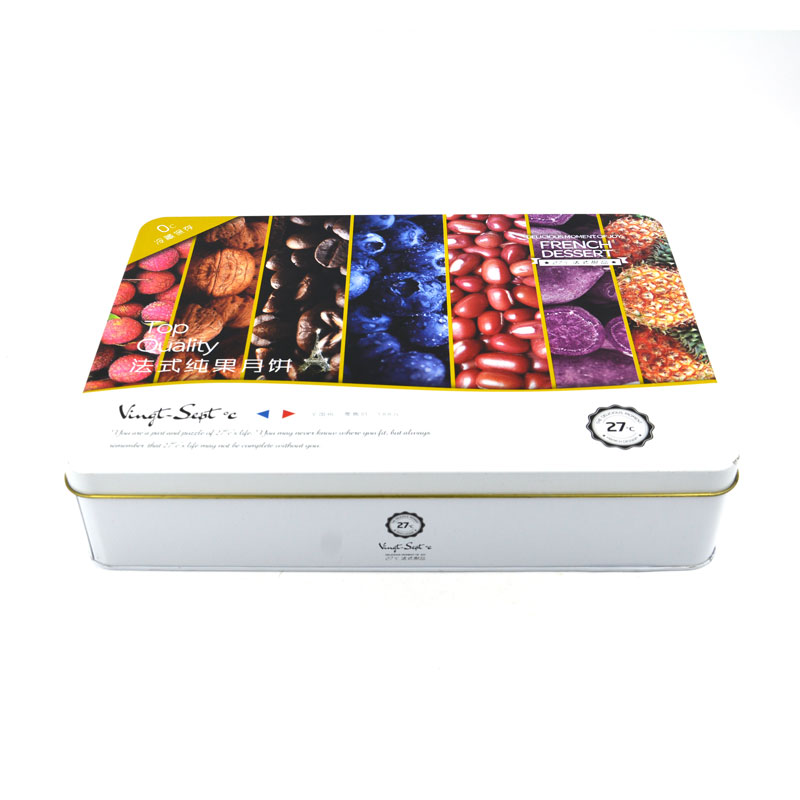 四粒裝長方形月餅鐵盒 四粒裝長方形月餅鐵盒