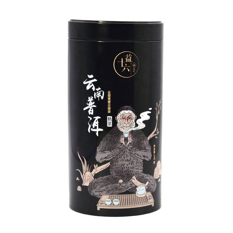 圓柱形茶葉鐵罐 圓柱形茶葉鐵罐