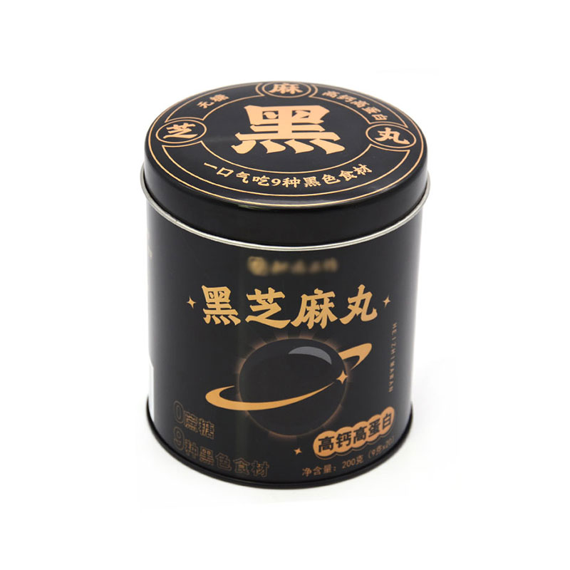 黑芝麻丸鐵罐包裝 黑芝麻丸鐵罐包裝