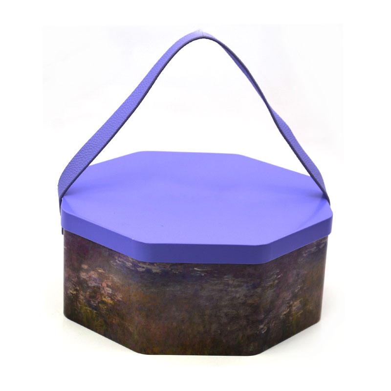 帶PU皮手提禮品鐵盒 帶PU皮手提禮品鐵盒